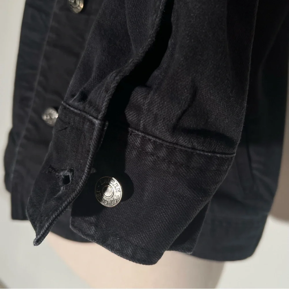 LAUREN RALPH LAUREN Black Cotton Jean Jacket - Picture 11 of 13